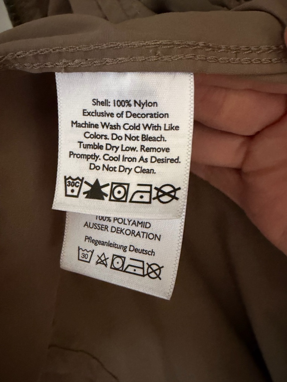 Eddie Bauer Travex khaki utility travel lightweight jacket pockets EXCELLENT - Picture 10 of 11